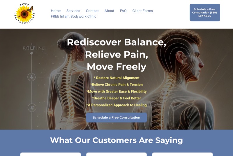 Fitzy Health & Wellness website