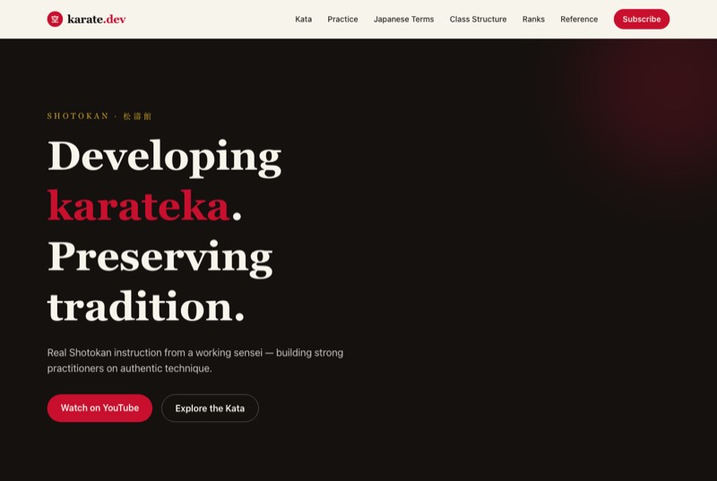 karate.dev website